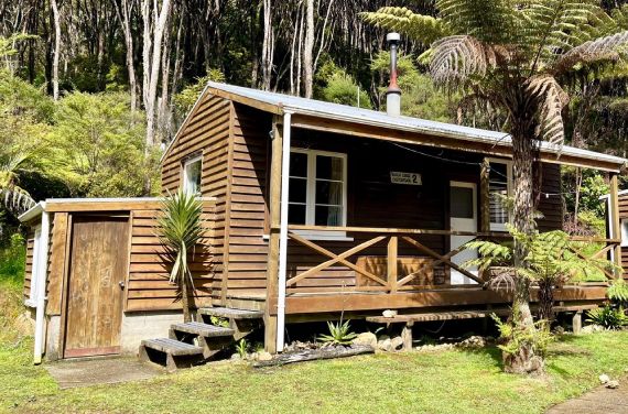 View of Eco Bush Cabin at Whitestar Station